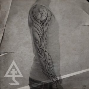flash tattoo tatouage sombre dark biomechanic bioorganic Giger mechanic