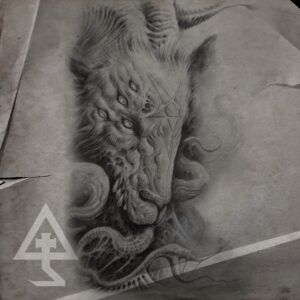 flash tattoo tatouage sombre dark bouc occult satan esoteric surrealism baphomet